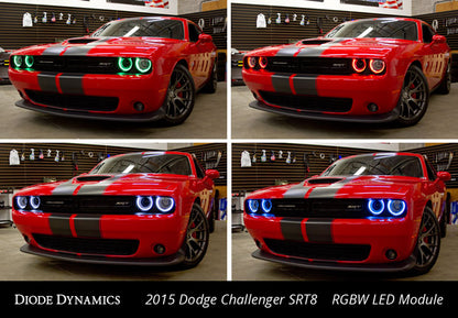 Placas LED DRL RGBW para Dodge Challenger 2015-2021