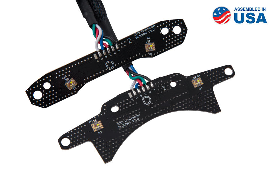 RGBW DRL LED Boards for 2015-2021 Dodge Challenger