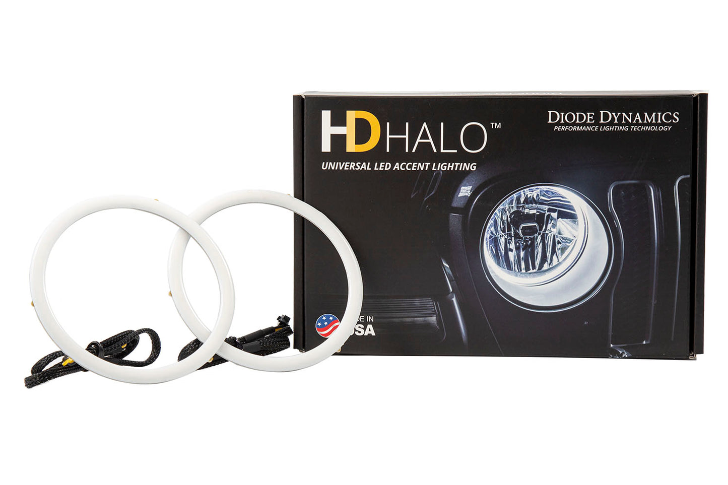 Luces LED Halo de 60 mm, par de diodos azules, dinámicas