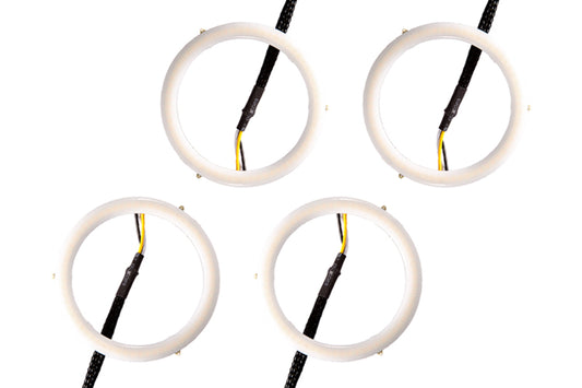 Luces LED Halo de 70 mm con conmutación dinámica de cuatro diodos