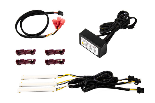 Kit de tiras de luces LED de alta densidad SF Switchback Triple de 3 pulgadas Diode Dynamics