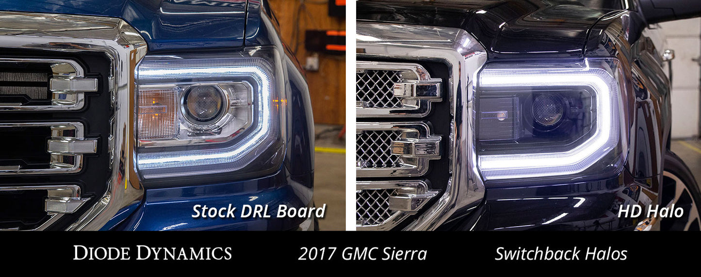 Halos LED GMC Sierra Switchback 16-18 Sierra 1500 Dinámica de diodos