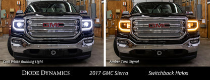 Halos LED GMC Sierra Switchback 16-18 Sierra 1500 Dinámica de diodos