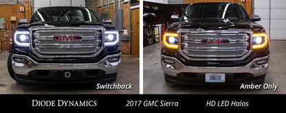 GMC Sierra LED Halos Switchback 16-18 Sierra 1500 Diode Dynamics