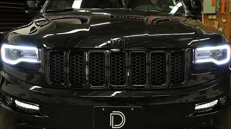 Halos LED con cambio de dirección para Jeep Grand Cherokee 2014-2021