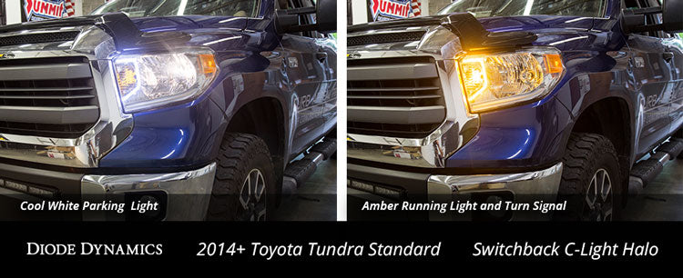 Halos LED C-Light de Switchback para Toyota Tundra 2014-2021