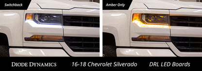 Silverado 2016-2018 Amber DRL Boards Diode Dynamics