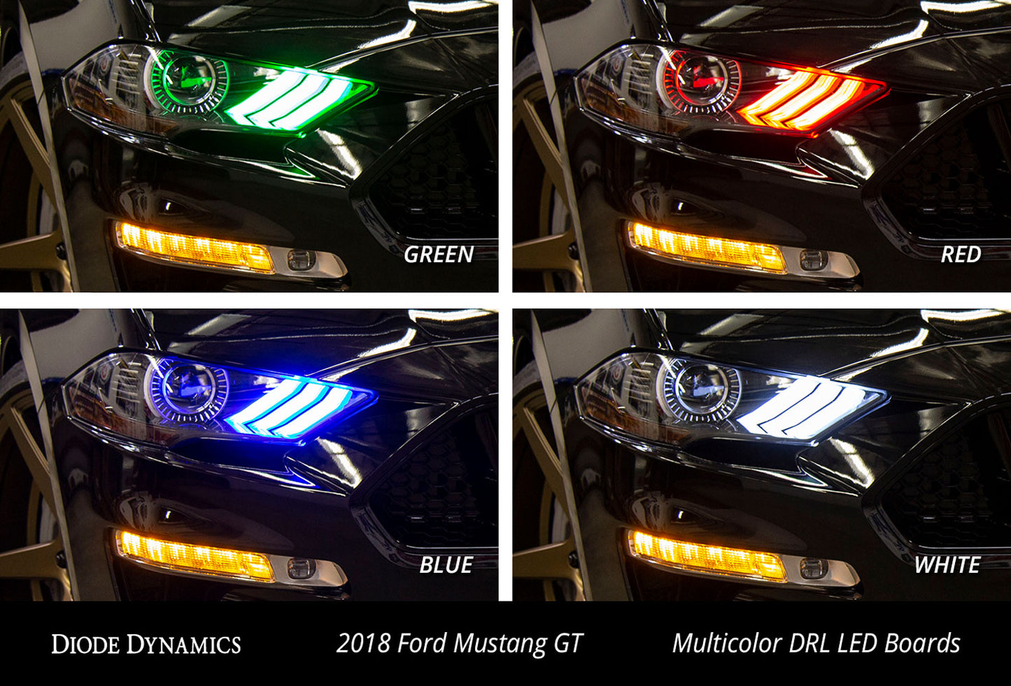 RGBW DRL LED Boards for 2018-2021 Ford Mustang