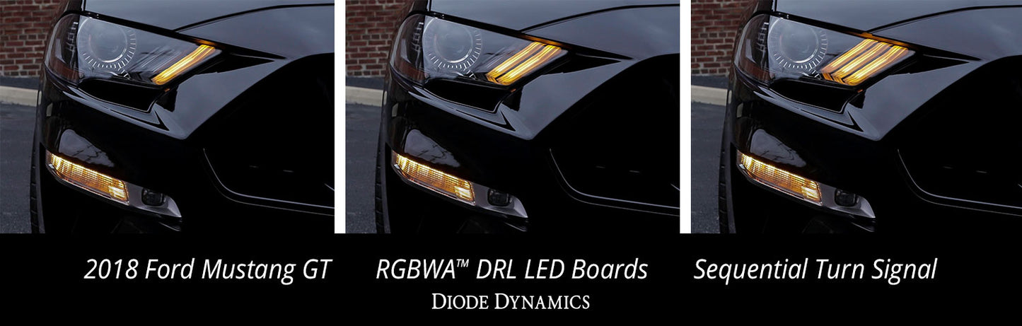 RGBW DRL LED Boards for 2018-2021 Ford Mustang