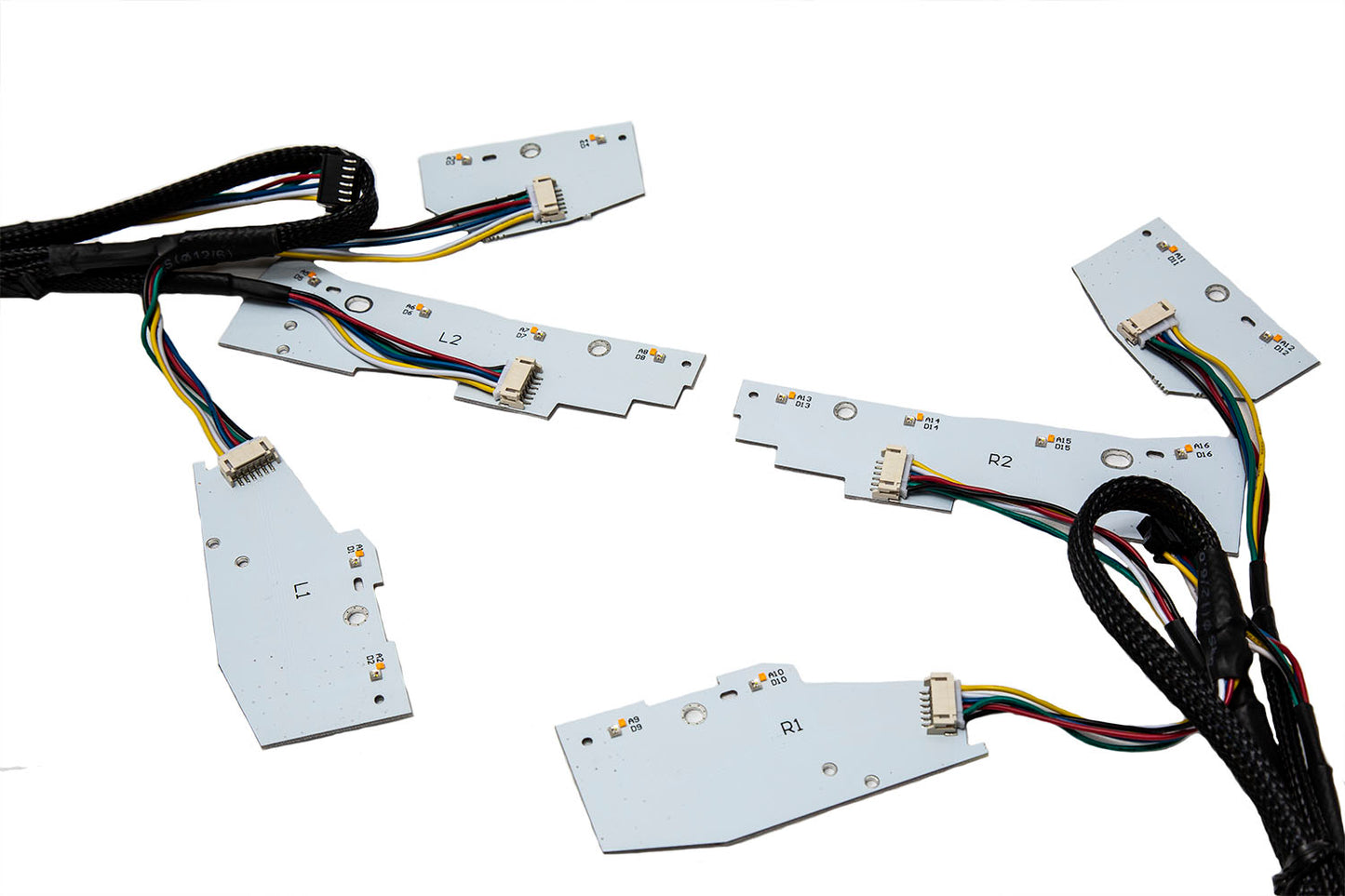 Dinámica de diodos de las placas DRL superiores RGBW del Camaro 2016-2018