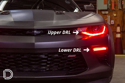 Dinámica de diodos de las placas DRL superiores RGBW del Camaro 2016-2018