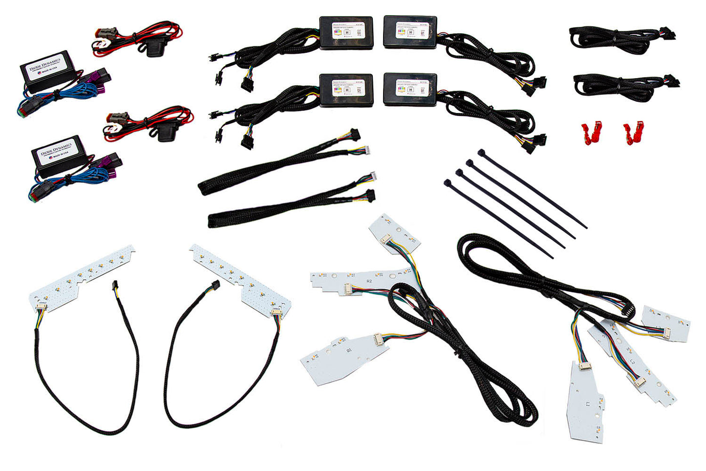 Dinámica de diodos de las placas DRL superior e inferior RGBW del Camaro 2016-2018