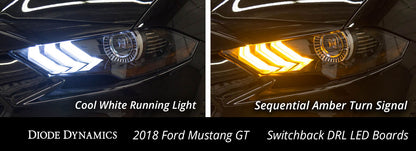 Switchback DRL LED Boards for 2018-2021 EU/AU Ford Mustang