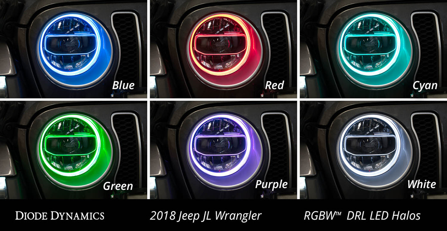 RGBW HD LED Halos for 2018-2021 Jeep JL Wrangler/Gladiator