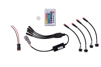 RGBW 24-Tasten M8 RF-Controller Diode Dynamics