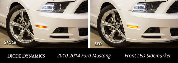 Mustang 2010 LED Sidemarkers Smoked Set Diode Dynamics