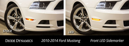 Mustang 2010 LED Sidemarkers Smoked Set Diode Dynamics