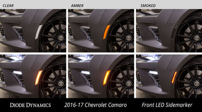 LED Sidemarkers for 2016-2021 Chevrolet Camaro, Smoked (set)