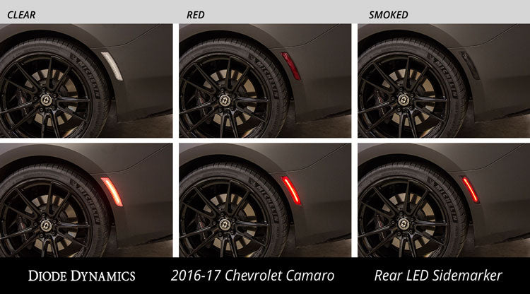 LED Sidemarkers for 2016-2021 Chevrolet Camaro, Smoked (set)