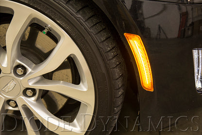 Cadillac ATS LED Sidemarkers Pair 14-19 Cadillac CTS Non V Clear Pair Diode Dynamics