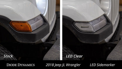 Sidemarkers for 2018-2021 Jeep JL Wrangler/Gladiator, Clear (set)
