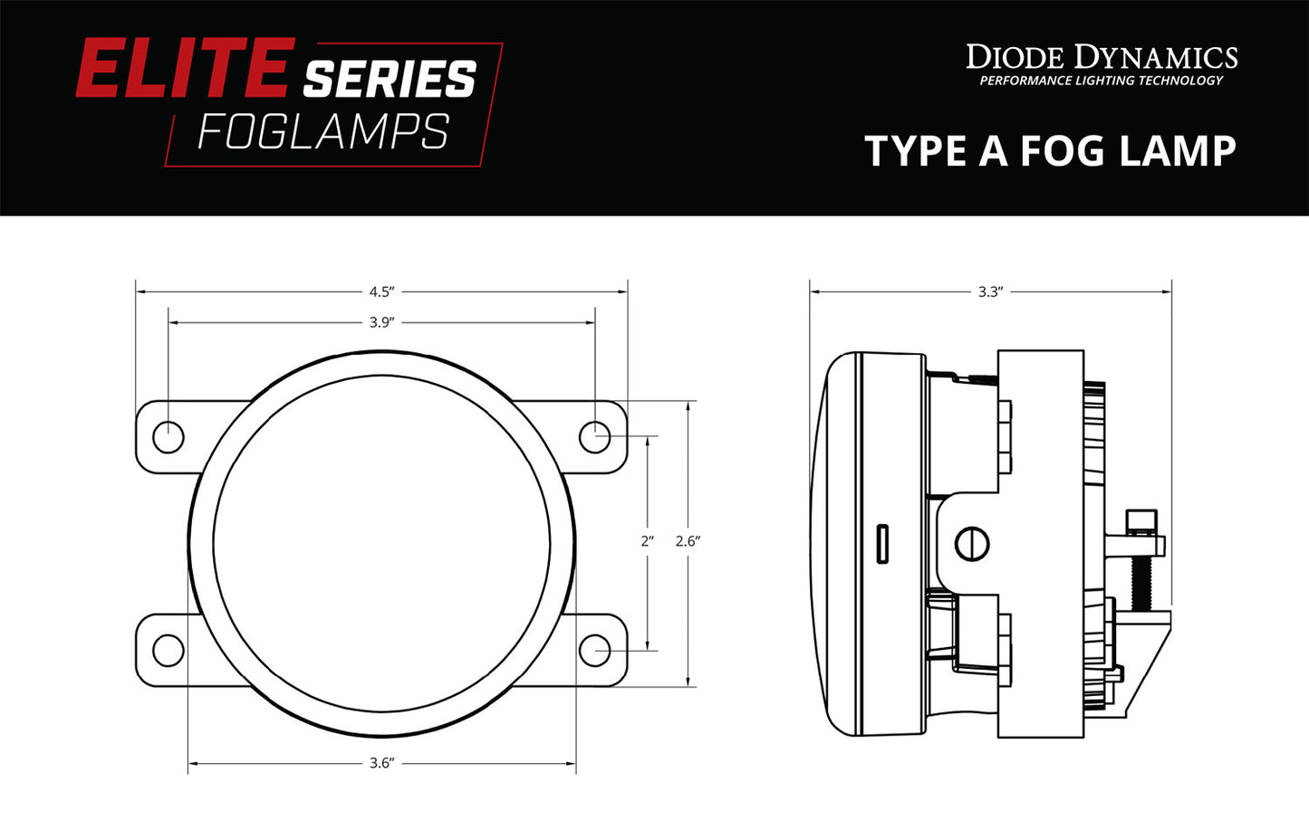 Elite Series Fog Lamps for 2010-2018 Acura RDX