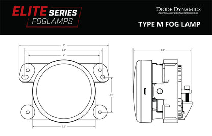 Faros antiniebla Elite Series para Dodge Charger 2011-2014