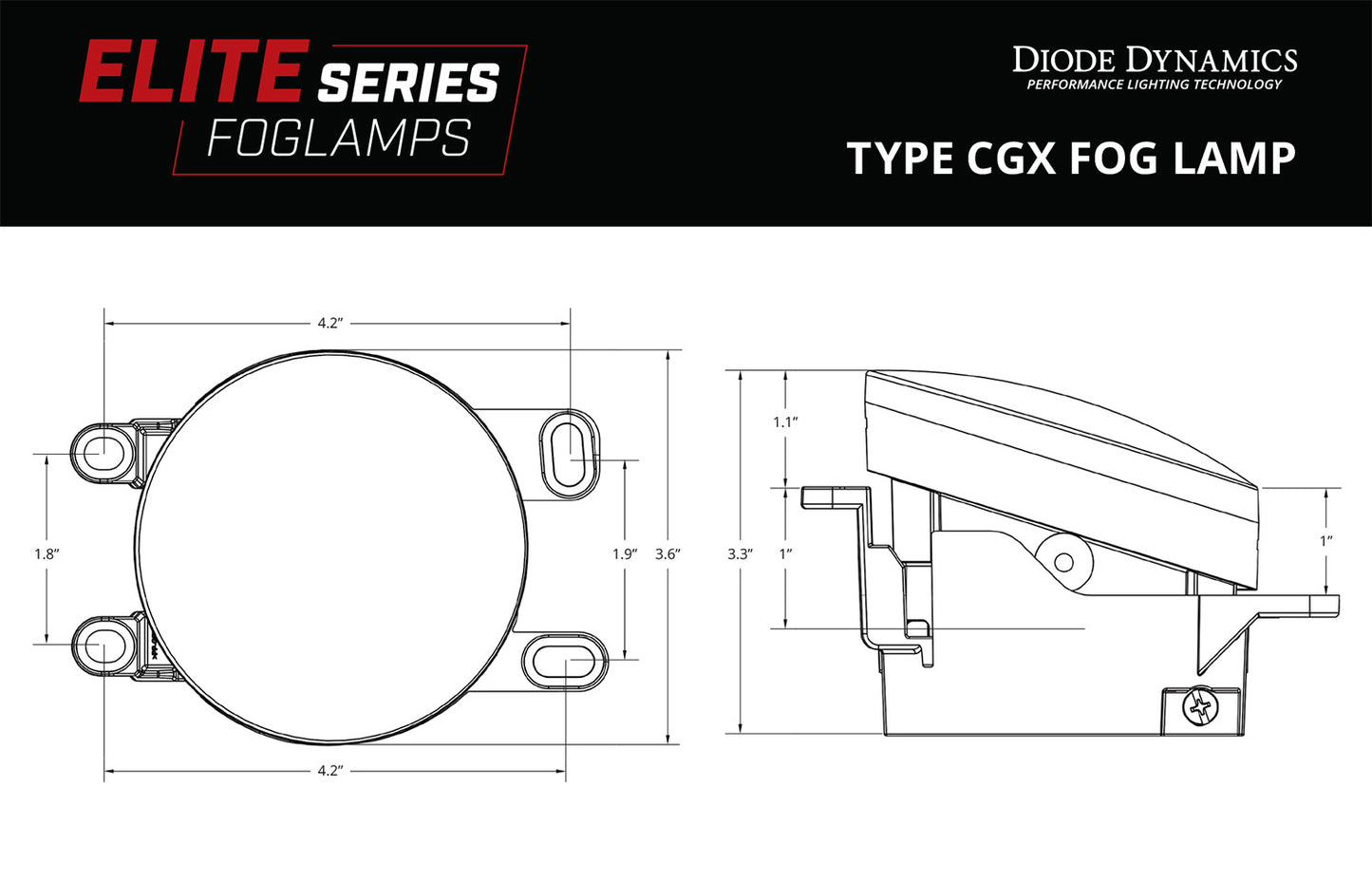 Faros antiniebla Elite Series para Lexus CT200h 2011-2013