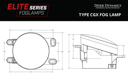 Faros antiniebla Elite Series para Lexus CT200h 2011-2013