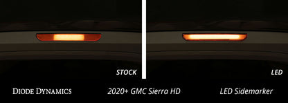 LED Sequential Sidemarkers for 20-21 Sierra 2500/3500 HD Smoked Set Diode Dynamics