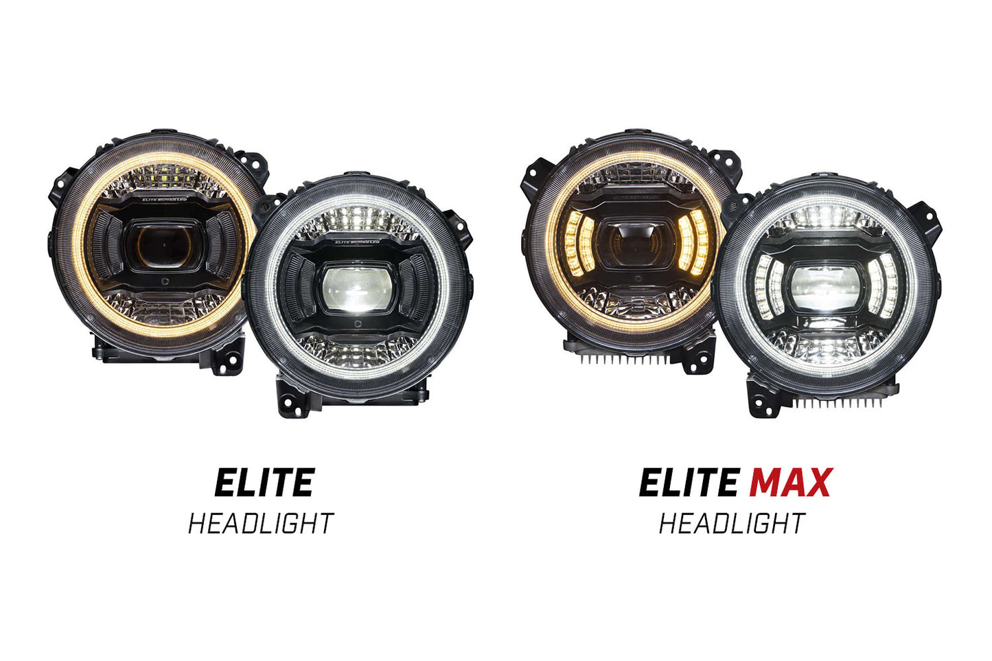 Elite LED Headlamps for 2018+ Jeep JL Wrangler