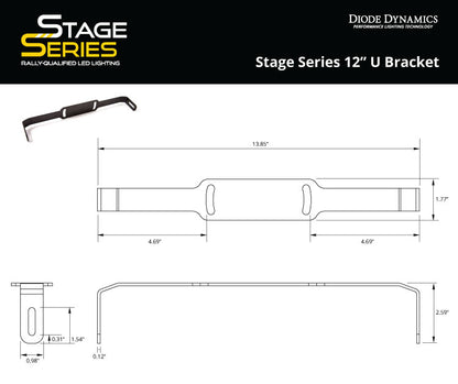 Stage Series 12 Zoll U-Halterungspaar Diode Dynamics