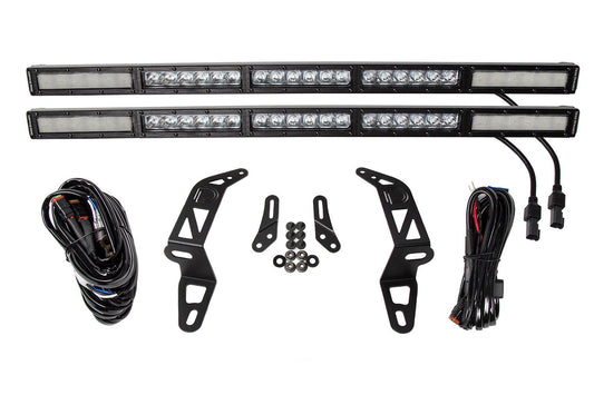 Kit de soporte de parachoques SS30 para Jeep JL Wrangler/Gladiator 2018-2021, combinación dual blanca