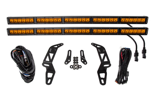 Kit de soporte de parachoques SS30 para Jeep JL Wrangler/Gladiator 2018-2021, Amber Driving Dual