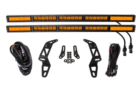 Kit de soporte de parachoques SS30 para Jeep JL Wrangler/Gladiator 2018-2021, Amber Combo Dual