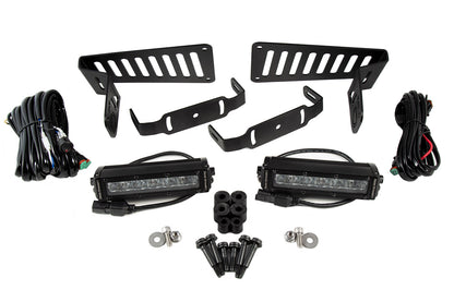 Kit de soporte de LED para cubierta SS6 para Jeep JL Wrangler/Gladiator 2018-2021, conducción blanca