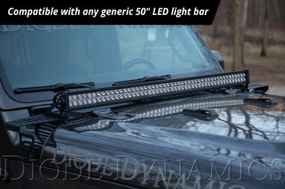 SS50 LED-Lichtleisten-Kit für die Motorhaube für Jeep JL Wrangler/Gladiator 2018–2021, weiße Kombination