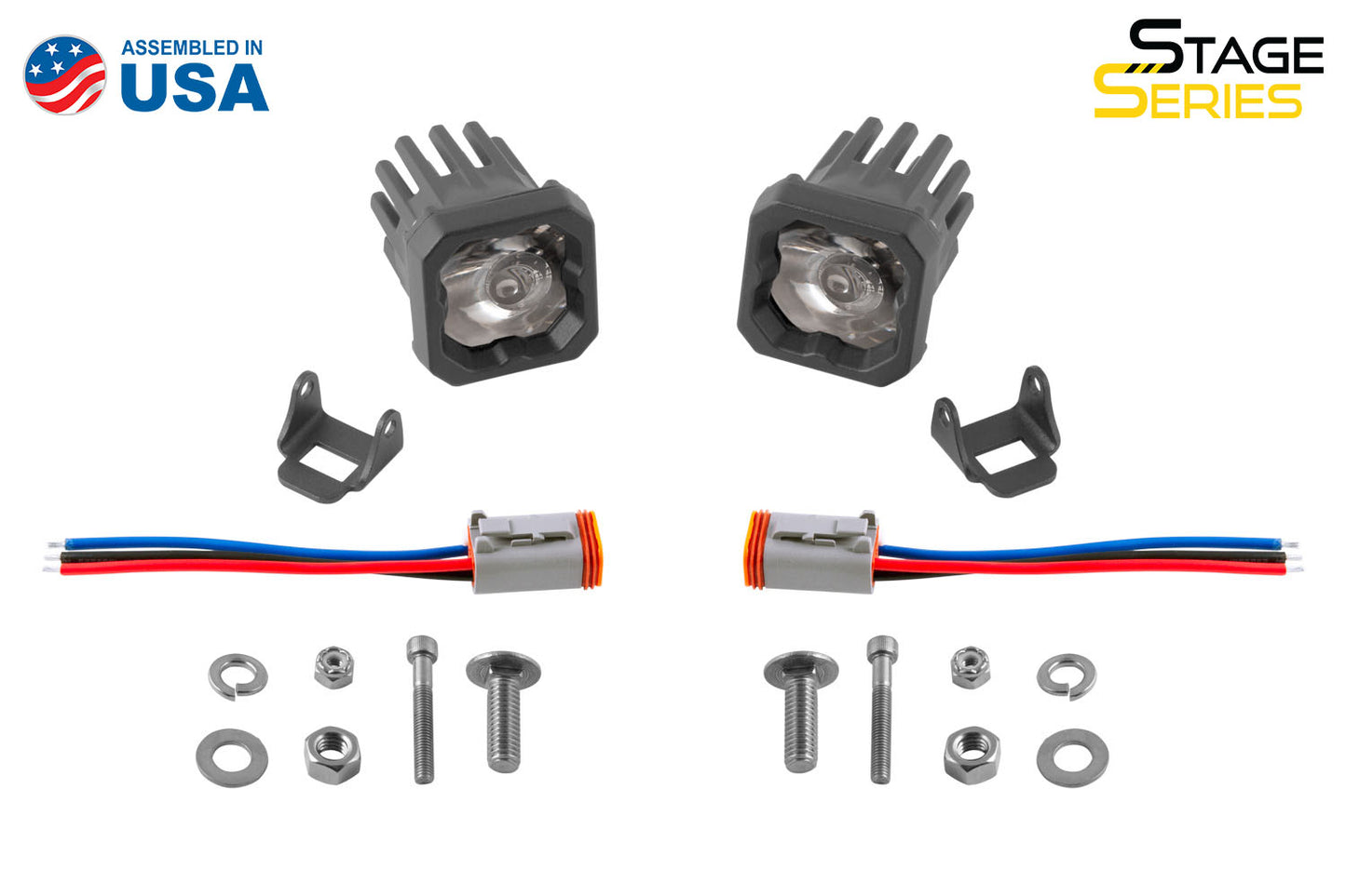 Stage Series C1 LED Pod Sport Weiß Breit Standard WBL Paar Diodendynamik