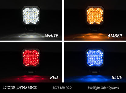 Stage Series C1 LED Pod Sport White Wide Standard ABL Pair Diode Dynamics