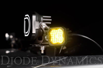 Stage Series C1 LED Pod Sport Yellow Wide Standard ABL Pair Diode Dynamics