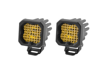 Stage Series C1 LED Pod Sport Yellow Wide Standard ABL Pair Diode Dynamics