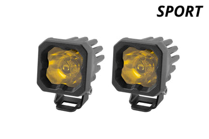 Stage Series C1 LED Pod Sport Gelb Spot Standard ABL Paar Diodendynamik