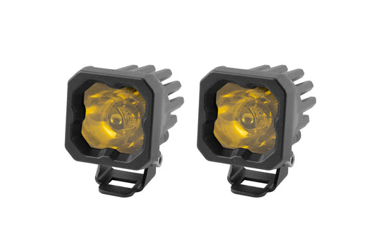 Stage Series C1 LED Pod Sport Yellow Spot Standard ABL Pair Diode Dynamics