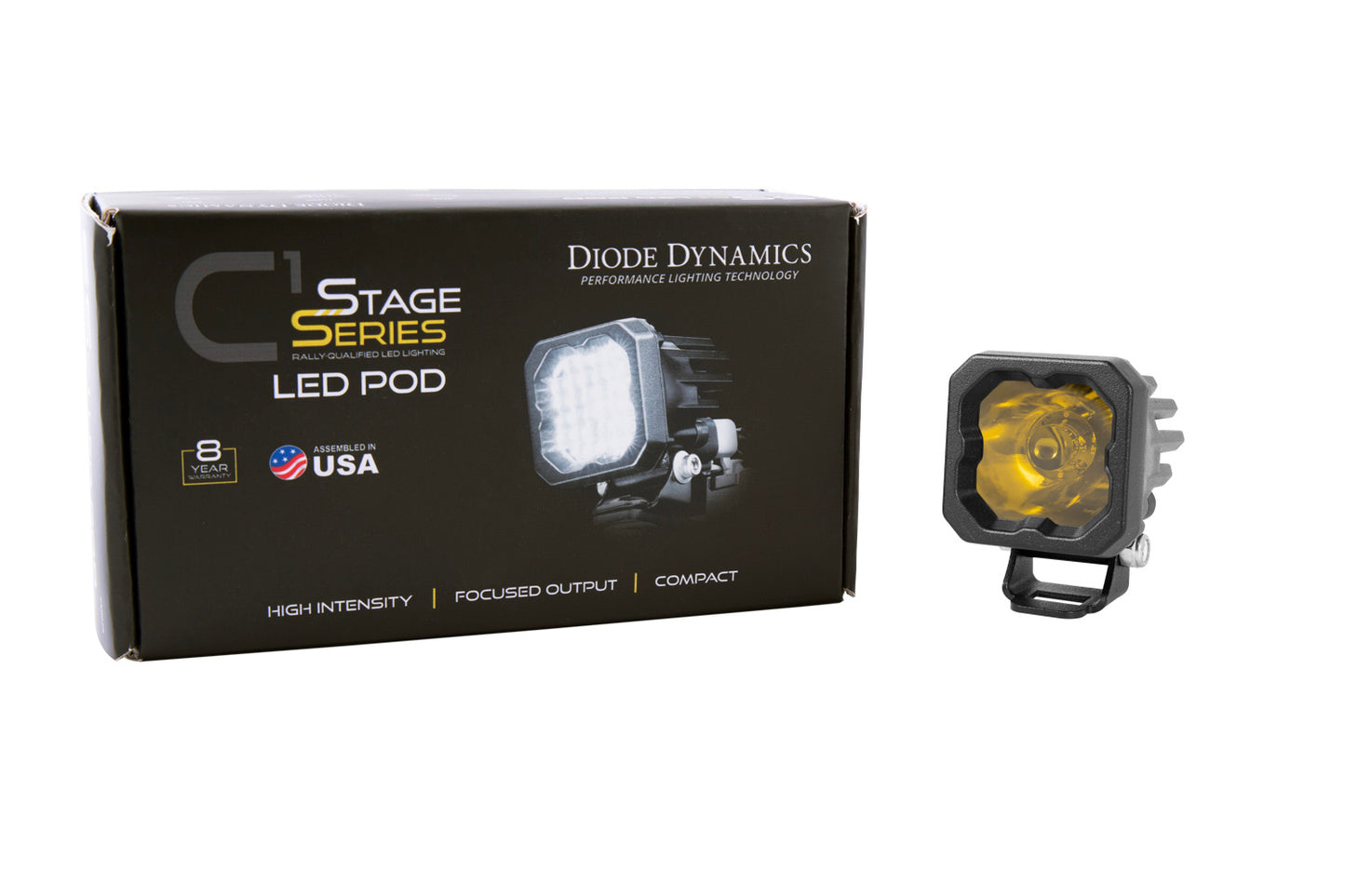 Stage Series C1 LED Pod Pro Yellow Wide Standard ABL Each Diode Dynamics