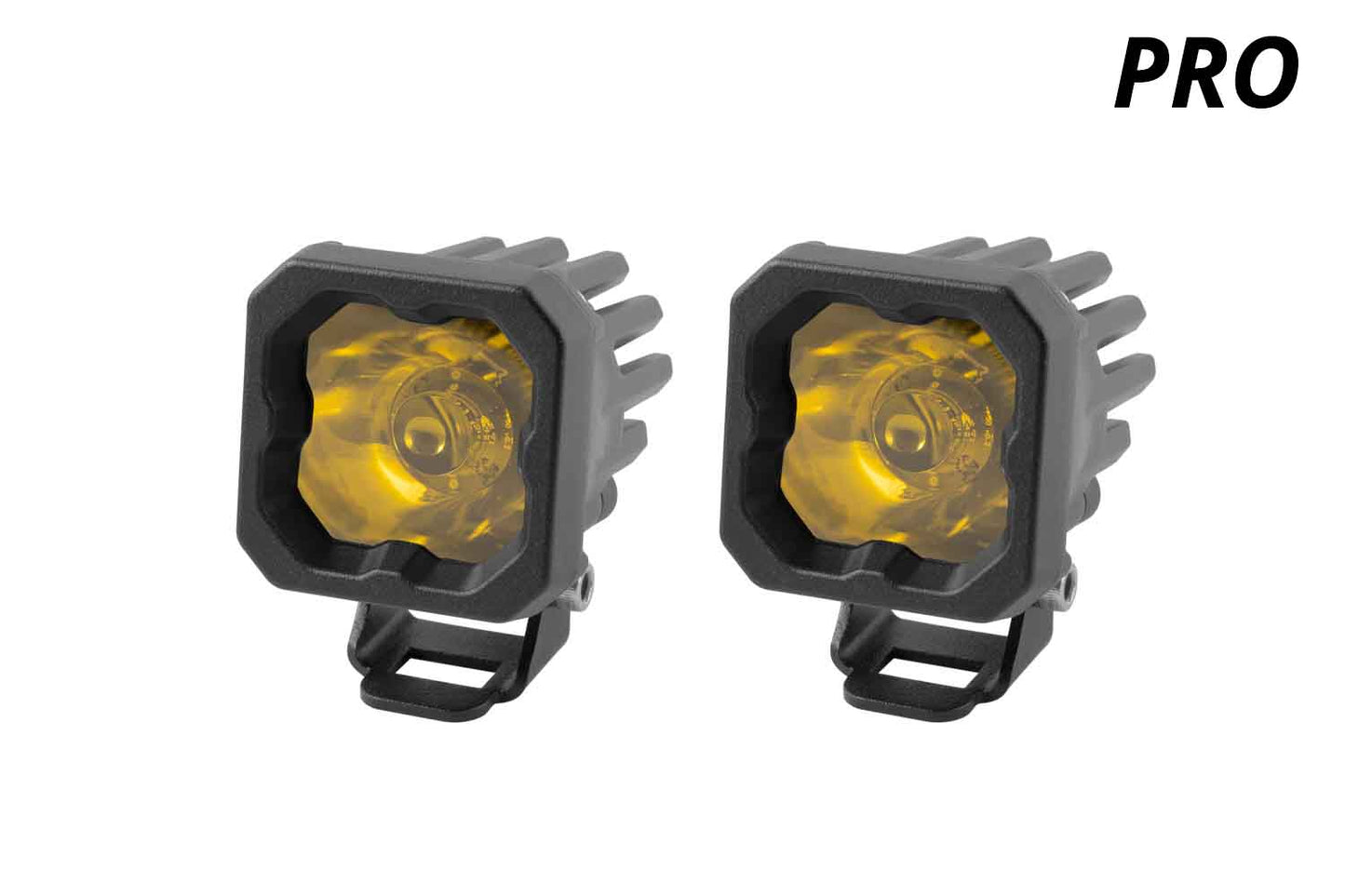 Stage Series C1 LED Pod Pro Yellow Flood Standard ABL Pair Diode Dynamics