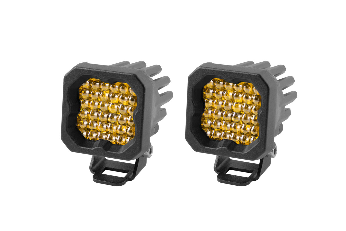 Stage Series C1 LED Pod Pro Yellow Flood Standard ABL Pair Diode Dynamics