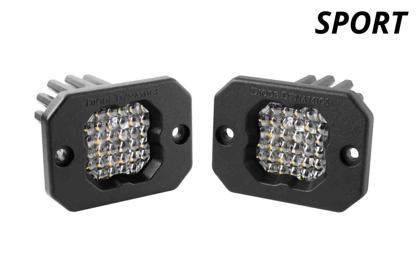 Stage Series C1 LED Pod Sport White Flood Flush WBL Pair Diode Dynamics