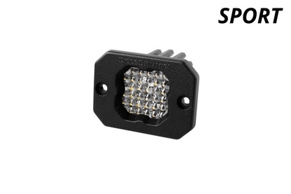 Stage Series C1 LED Pod Sport White Flood Flush WBL Each Diode Dynamics