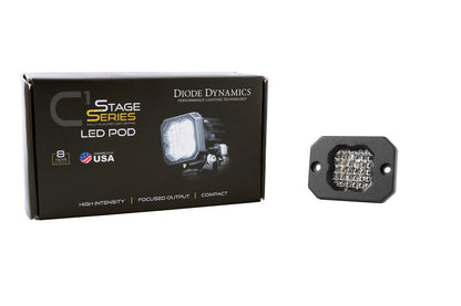 Serie Stage C1 LED Pod Sport Blanco Flood Flush WBL Cada diodo Dinámica