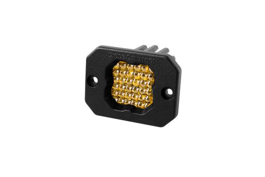 Stage Series C1 LED Pod Sport Yellow Flood Flush ABL Each Diode Dynamics